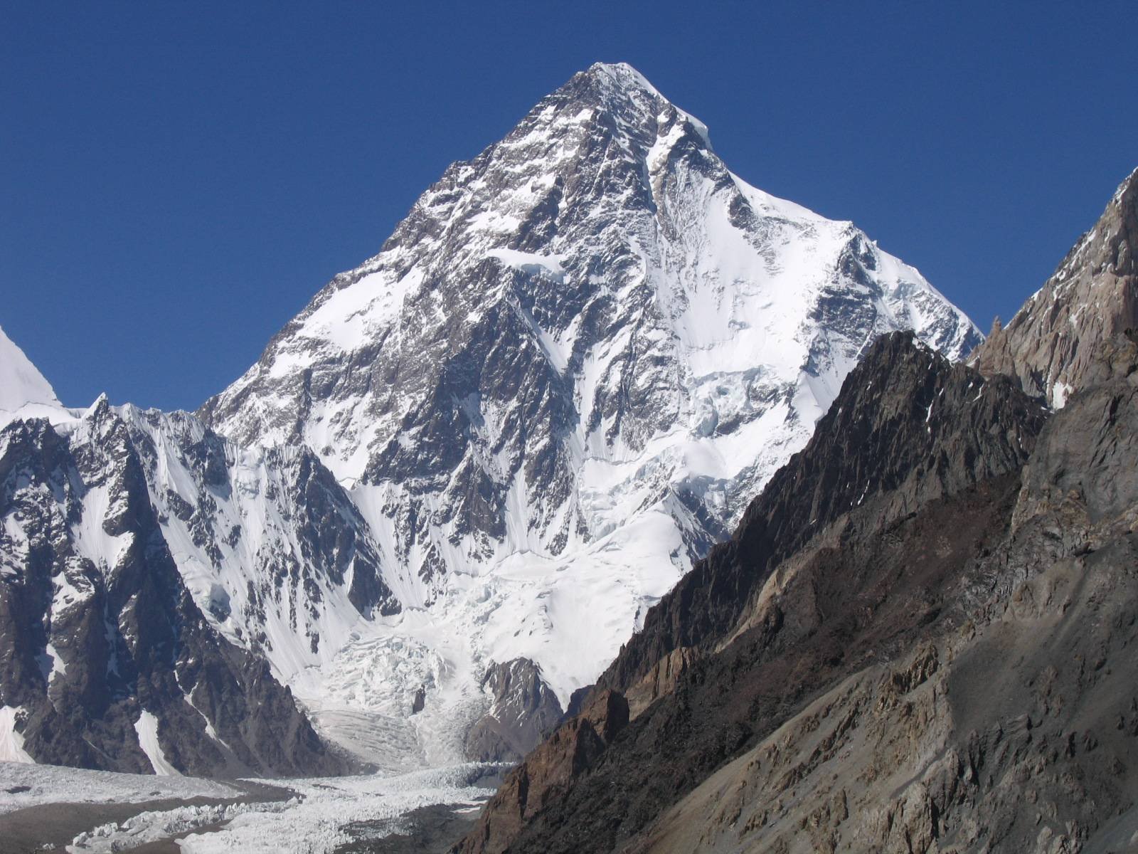 K2 in the Karakoram mountains